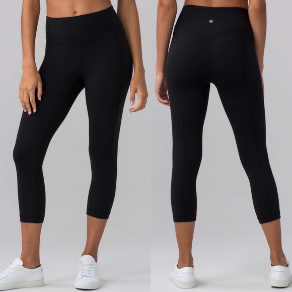 lululemon athletica Pants - Lululemon Black Pushing Limits Crop (Nulo 21") 4